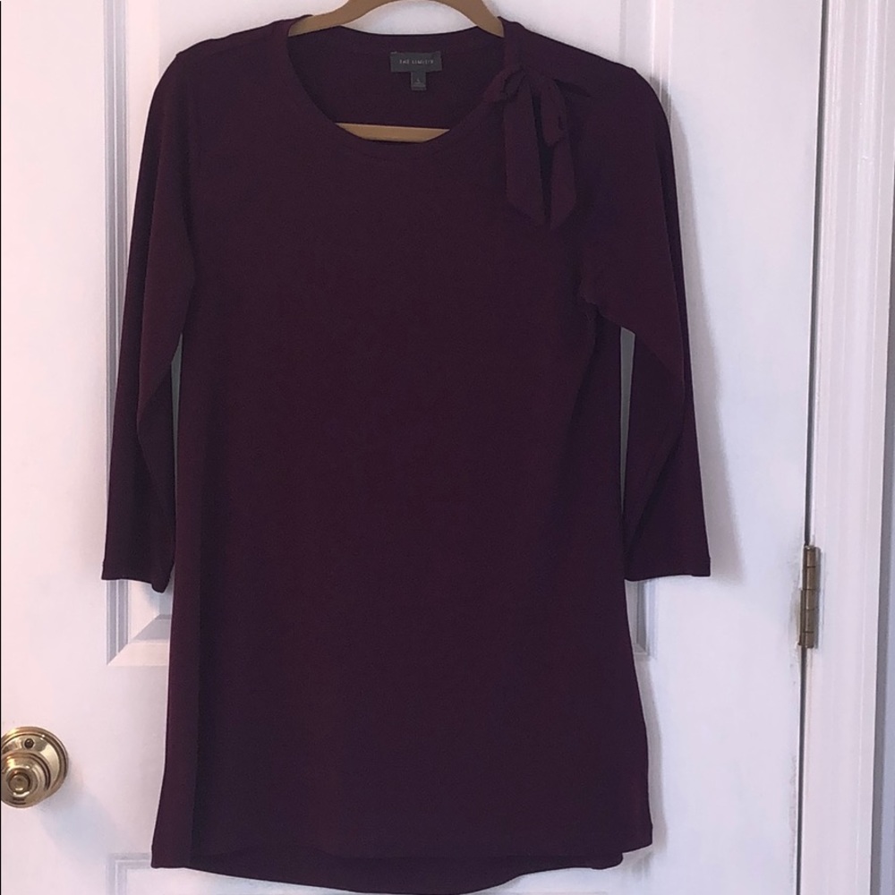 3/4 sleeve purple top by The Limited